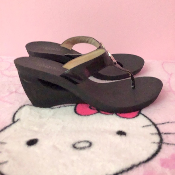 y2k micheal kors flip flops high heels/ platform - Picture 3 of 8